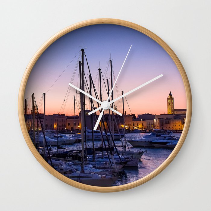 Dreamy Italian sunset Wall Clock