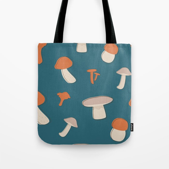 Seamless pattern with mushrooms Tote Bag