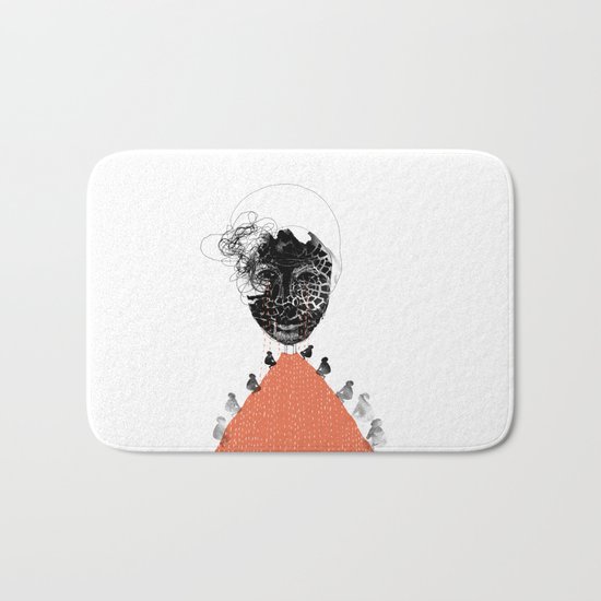 Moonrise mountain (mother earth cries) Bath Mat
