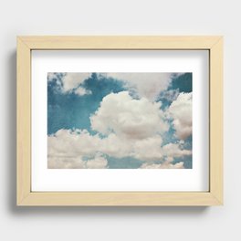 January Clouds Recessed Framed Print