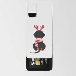 Christmas Dachshund Back Android Card Case