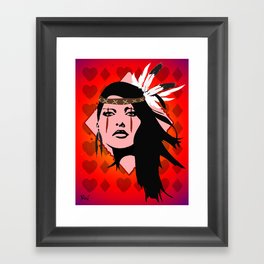 Native love Framed Art Print
