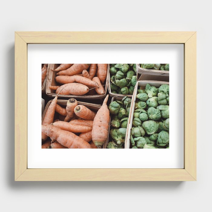 farmers market Recessed Framed Print