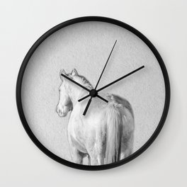 horse back view  Wall Clock