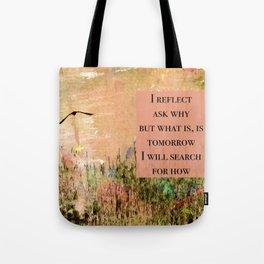 Search for How Reflection Tote Bag