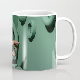 Green abstract background Coffee Mug