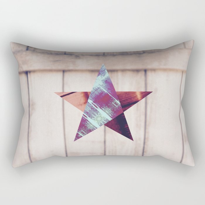 Fenced Star Rectangular Pillow
