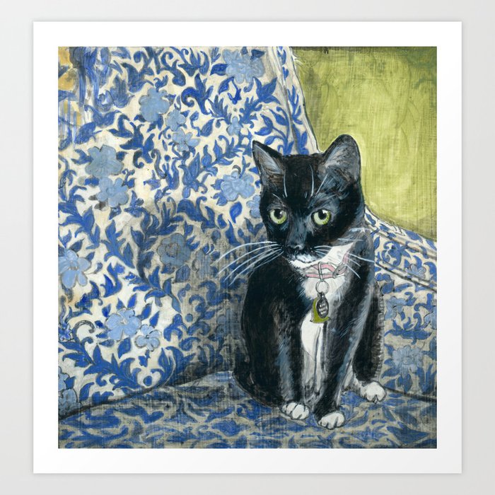 Cat print chair deals