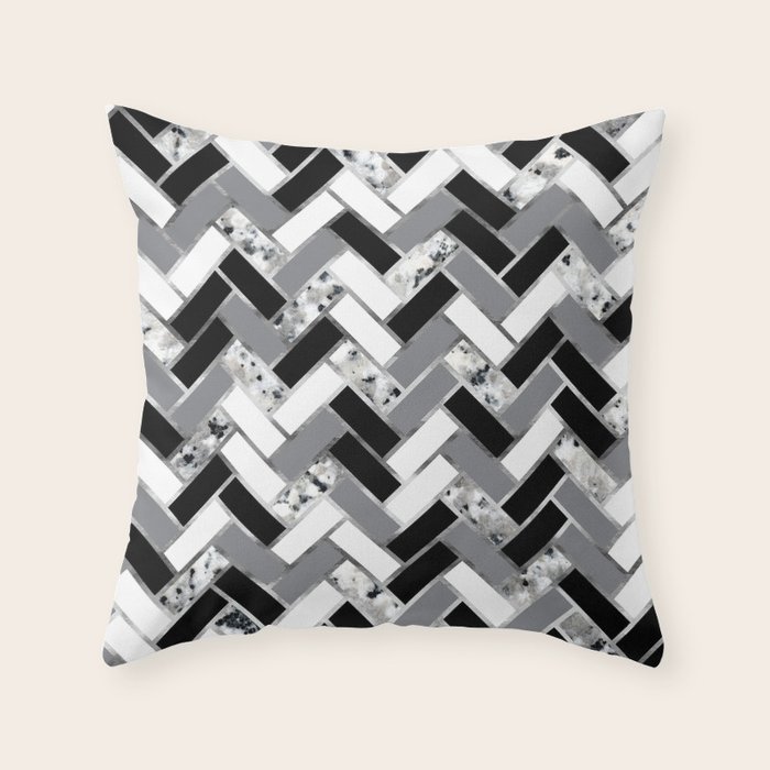 black and silver pillows