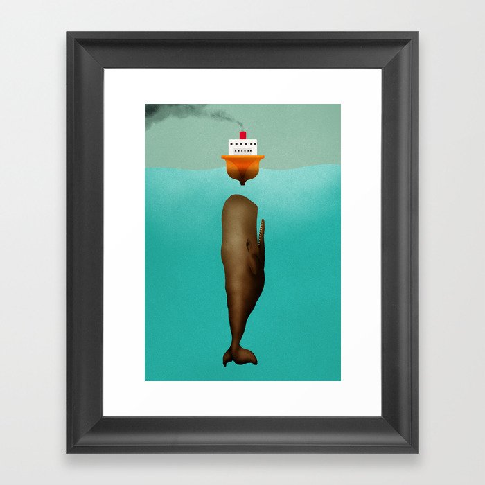 Bobbing for Boats Framed Art Print