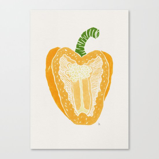Yellow Pepper Canvas Print
