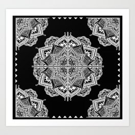 Mandala Lace (Tile) Art Print