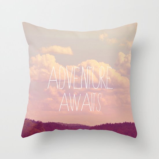 Adventure Awaits Throw Pillow