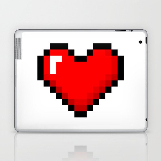 8-Bit Heart Laptop & iPad Skin