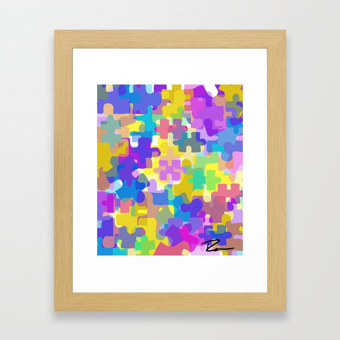 Autism Awareness Framed Art Print