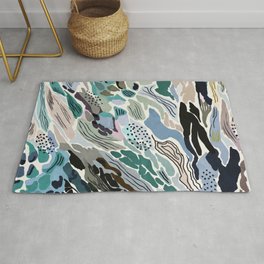 Abstract artistic brush strokes JF Rug