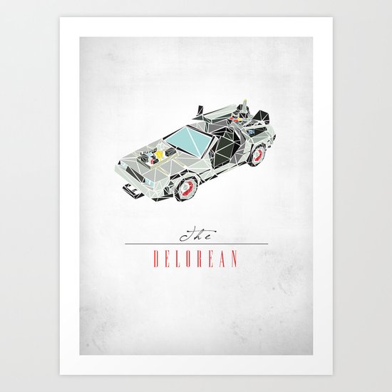 The Delorean Art Print