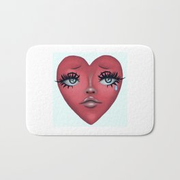 lost heart </3 Bath Mat