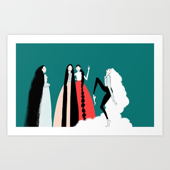 girls Art Print