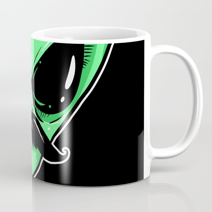 Alien Mustache Coffee Mug