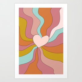 Groovy Love Art Print