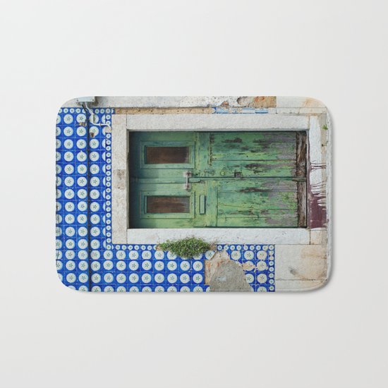 DOOR, LISBON, PORTUGAL Bath Mat
