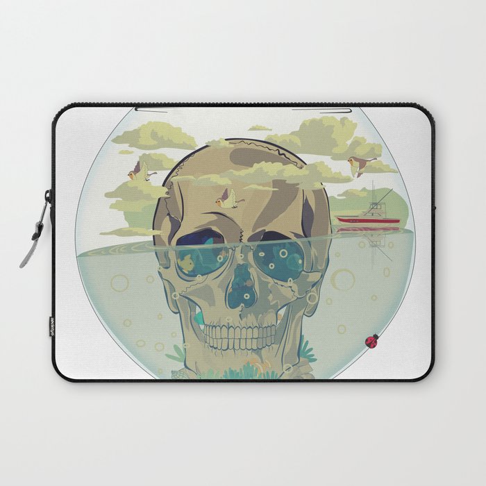 Skull in a Bowl Laptop Sleeve