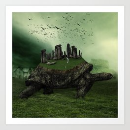 Druid Golf Art Print