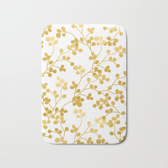 Golden Vines #society6 #decor #buyart Bath Mat