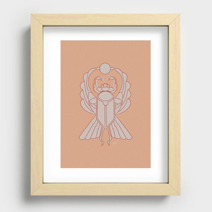 The Protective Scarab Recessed Framed Print