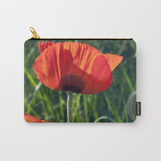 Red Poppies on the summer meadow Carry-All Pouch