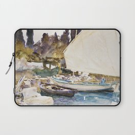 Boats (1913) by John Singer Sargent Laptop Sleeve