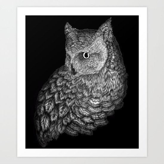 A Friend for Forsythe in Black Art Print