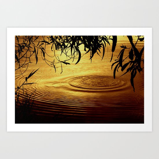 Honey Ripples Art Print