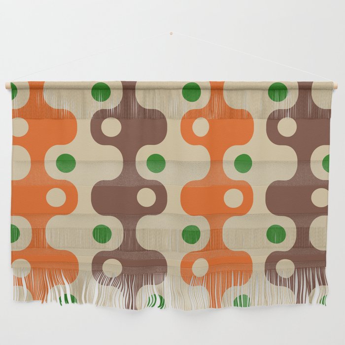 Retro Mid Century Modern Space Age Pattern 851 Wall Hanging