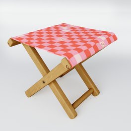 SmileyChecks Folding Stool