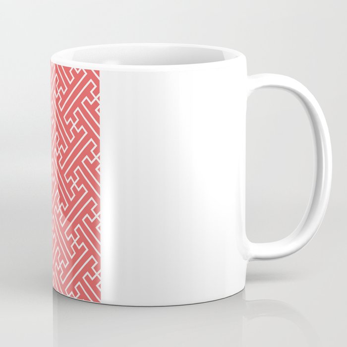 Lattice - Coral Coffee Mug