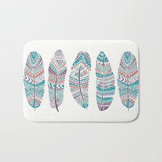 Feathers of Nature Bath Mat