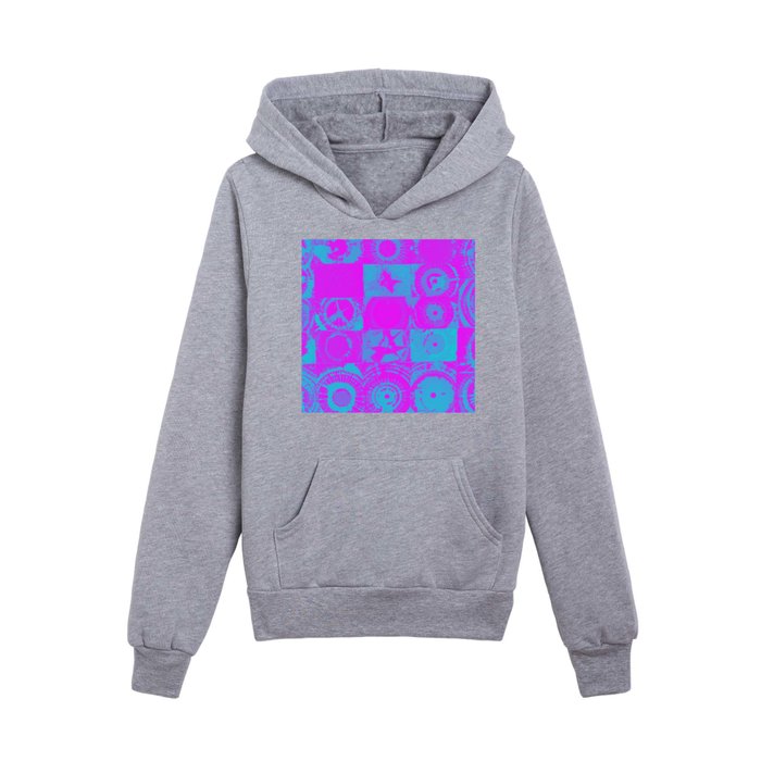 Color Explosion Magenta and Purple Version Kids Pullover Hoodie