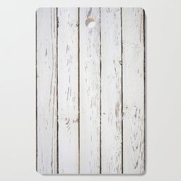 Shiplap rustic white wood. Horizontal white farmhouse shiplap. Cutting Board