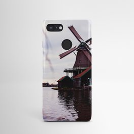 Windmill Dutch countryside wall-art - Zaanse schans Netherlands photo poster Android Case
