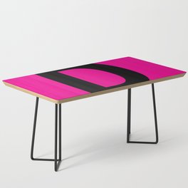 Letter D (Black & Magenta) Coffee Table