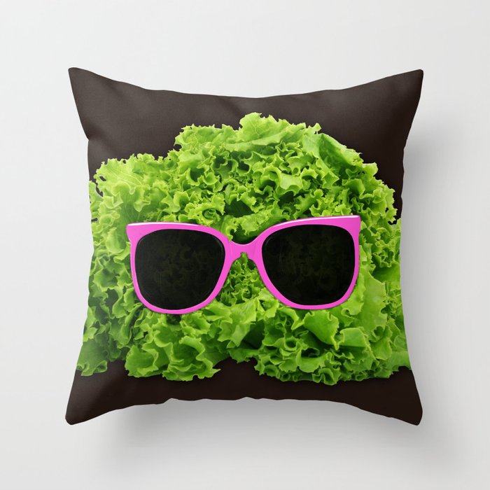 Mr Salad Throw Pillow