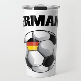 Germany Soccer Ball - Deutschland Football Travel Mug