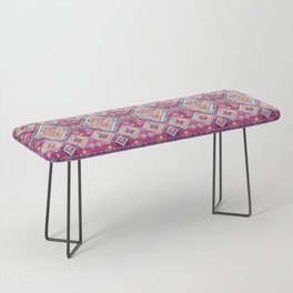 Vintage Heritage Bohemian Moroccan Fabric Style Bench