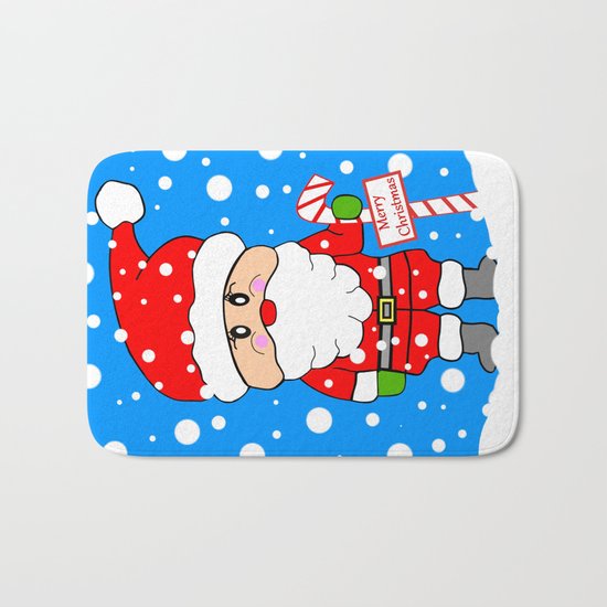 Merry Christmas Santa Bath Mat