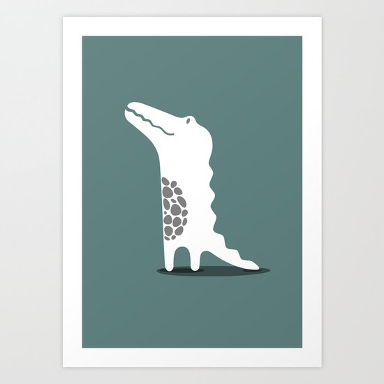 CROCODILE Art Print