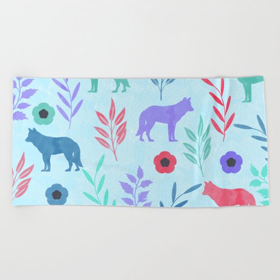 Forest Animal and Nature Beach Towel