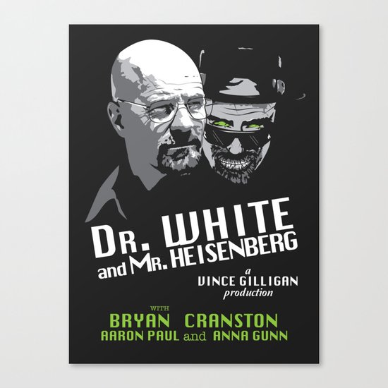 Dr. White and Mr. Heisenberg Canvas Print