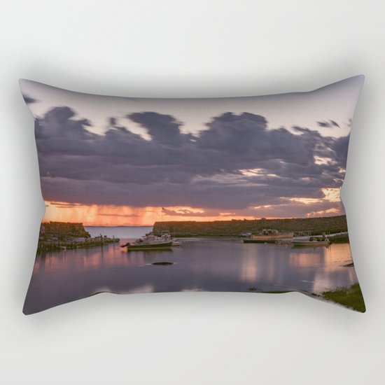 Rainy Lanescove Sunset Rectangular Pillow